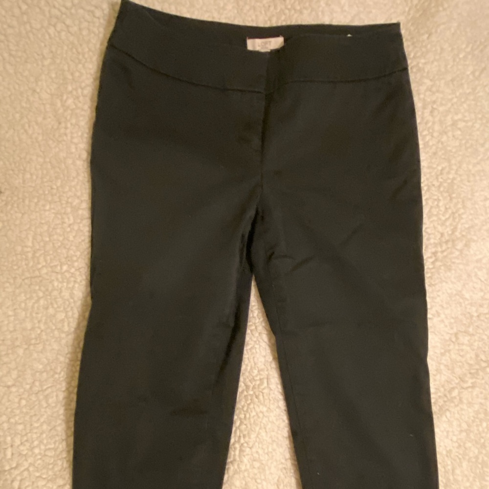 Ann Taylor Petite Capri Black Pants